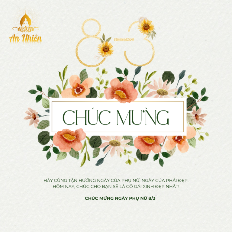 Khung Hoa Lá Màu Nước Lời Chúc Mừng Ngày Phụ Nữ 83 Bài Đăng Facebook